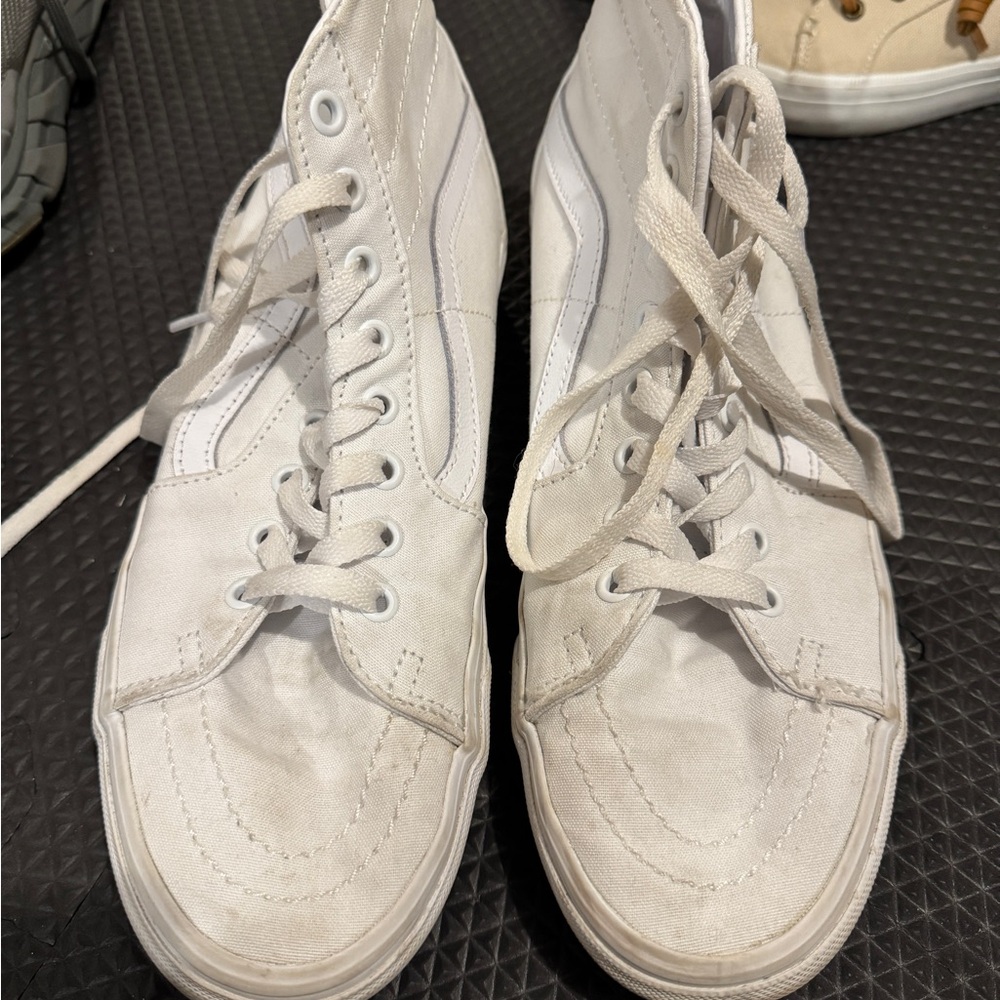 Vans White High-Top Sneakers for women